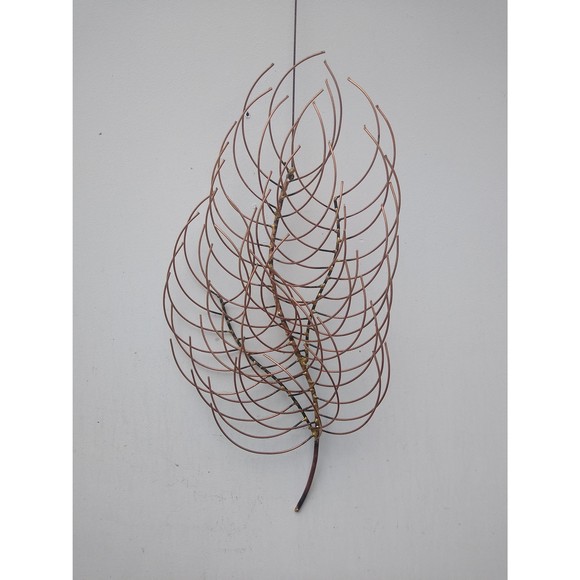 Copper and Brass Giavanna Branch Small Metal Wall Hanging Art Decor Sculpture